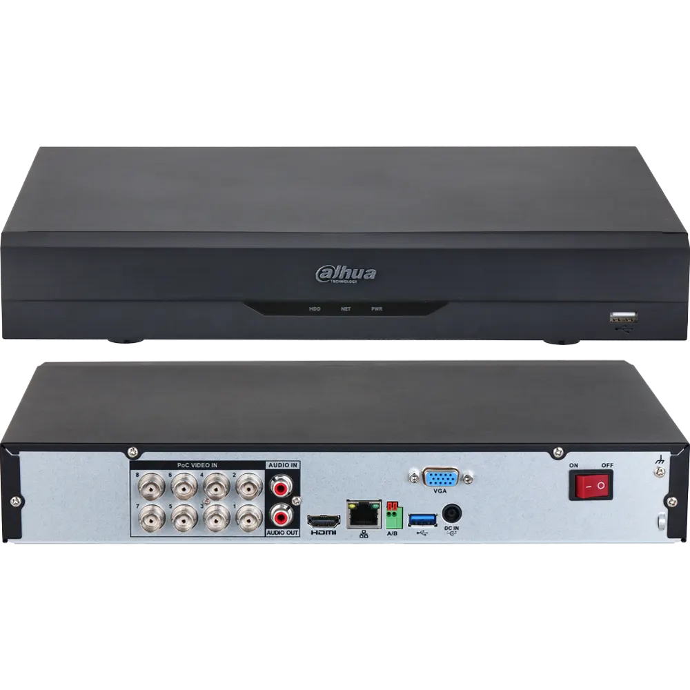 دستگاه XVR داهوا مدل DH-XVR5108H-I3-8P | هشت کانال Full HD قیمت و خرید دستگاه DVR داهوا مدل DH-XVR5108H-I3-8P - فروشگاه محصولات داهوا - نمایندگی اصلی شرکت داهوا dahua