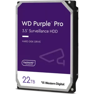 قیمت و خرید هارد دیسک اینترنال 22 ترابایت وسترن دیجیتال بنفش Pro مدل WD221PURP - فروشگاه محصولات وسترن دیجیتال WD - نمایندگی اصلی شرکت وسترن دیجیتال Western Digital