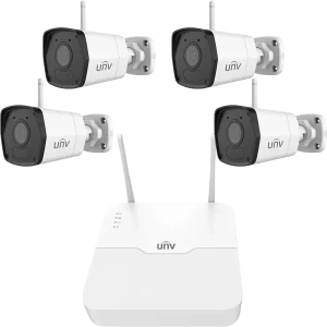 پک دوربین مداربسته IP بیسیم WiFi بولت 2MP یونی ویو مدل KIT-NVR301-04LS3-W-4-IPC2122LB-AF28WK-G