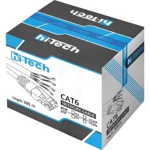 کابل شبکه CAT6-UTP هایتک مدل HA-500-U حلقه 305 متری